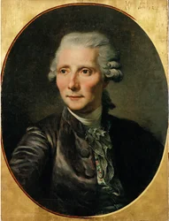 Portrait of Pierre Augustin Caron de Beaumarchais after a painting by Jean Baptiste Greuze